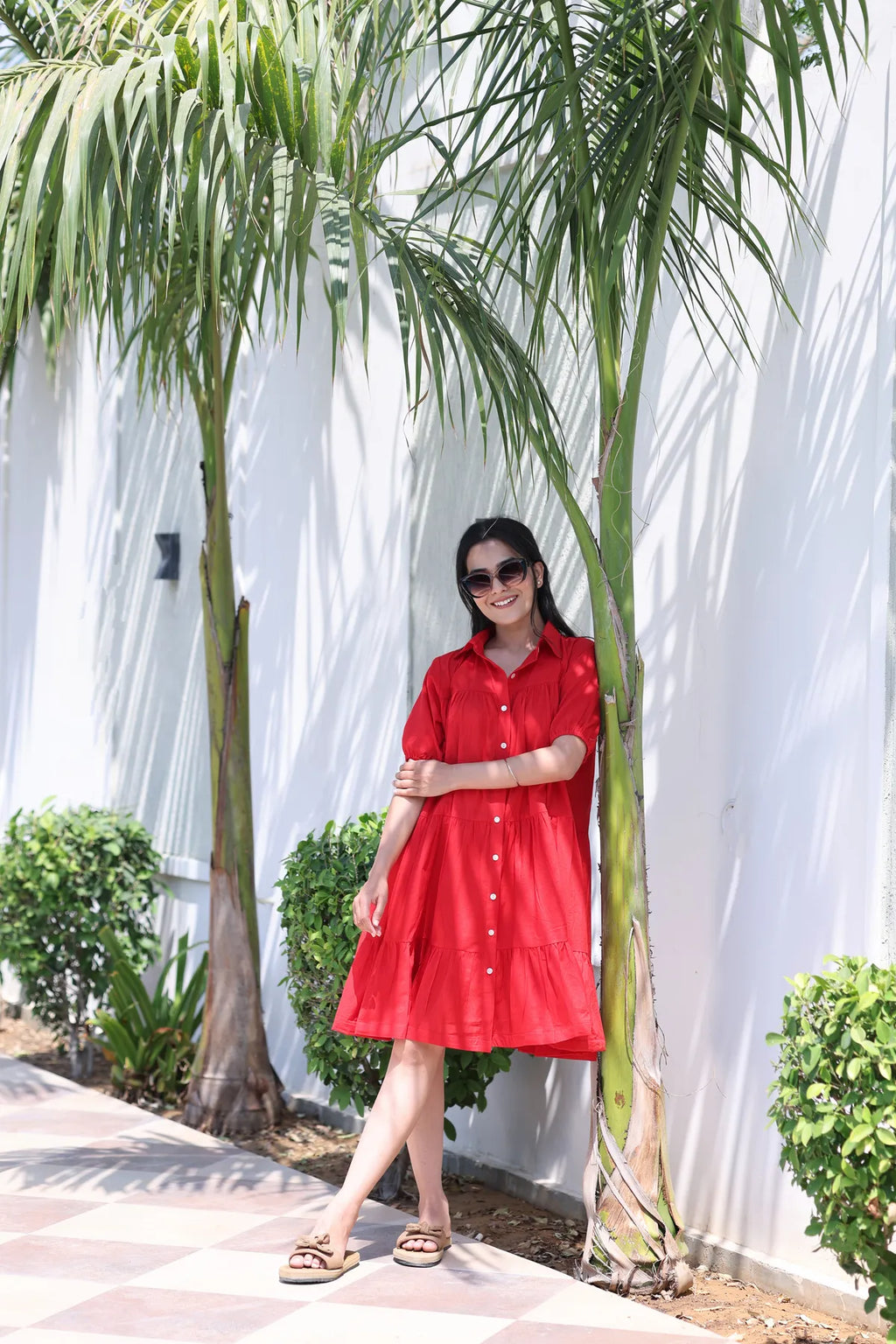 Red Riot Midi Dress