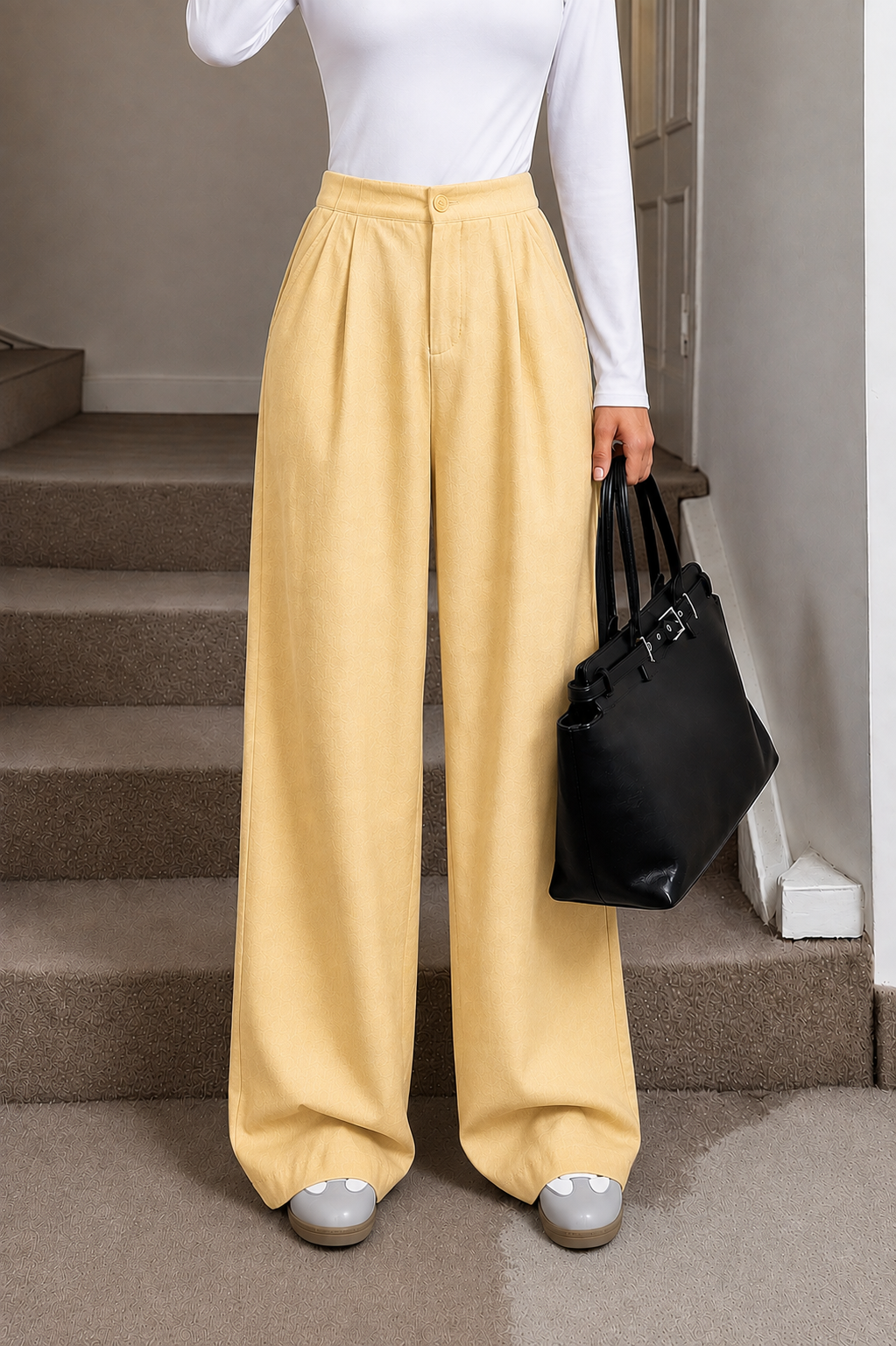 Women's Buttery  Wide Leg Korean Pants