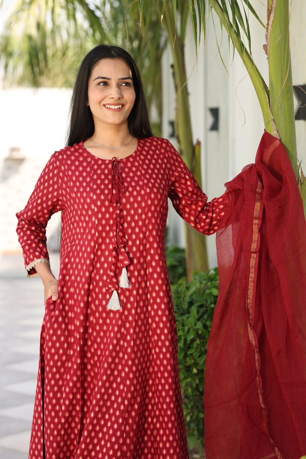 Gulnaar Anarkali Suit Set