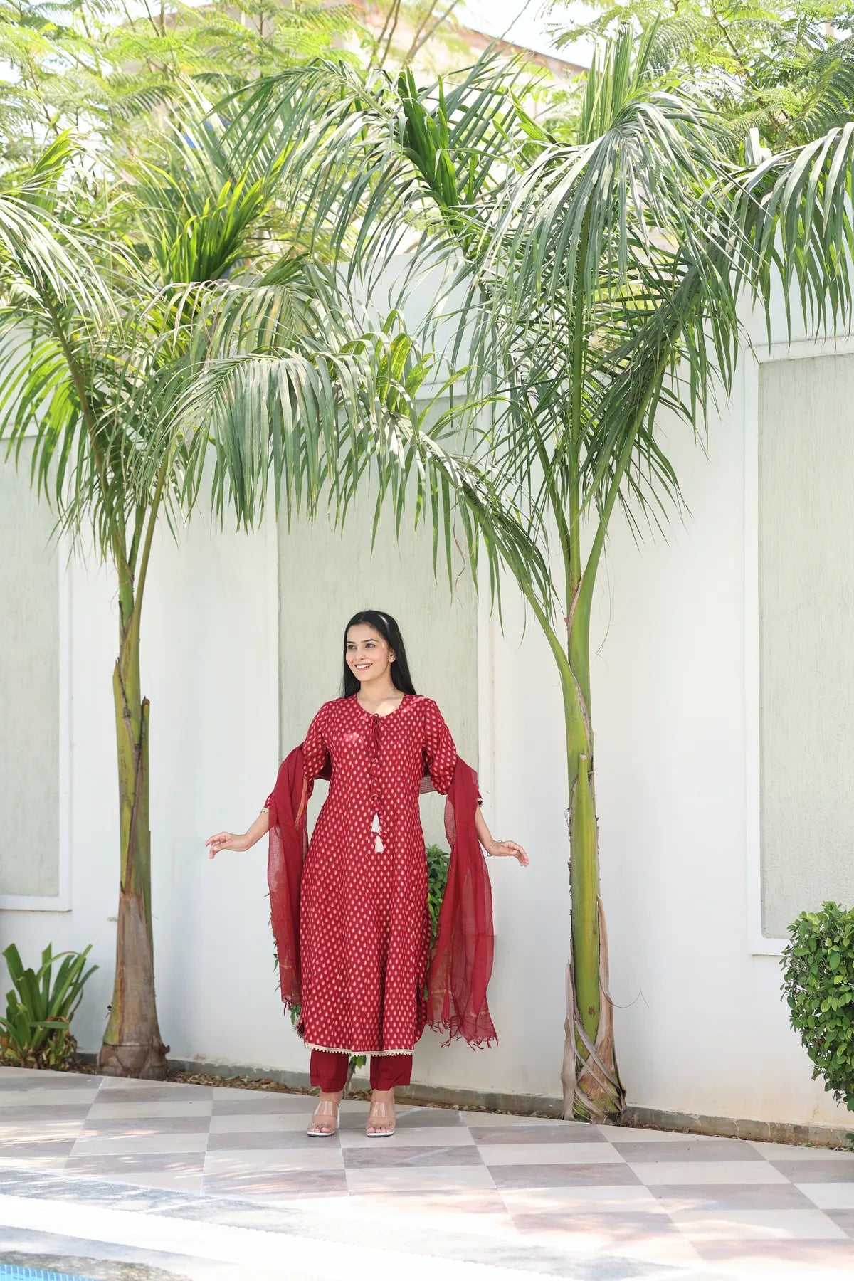 Gulnaar Anarkali Suit Set