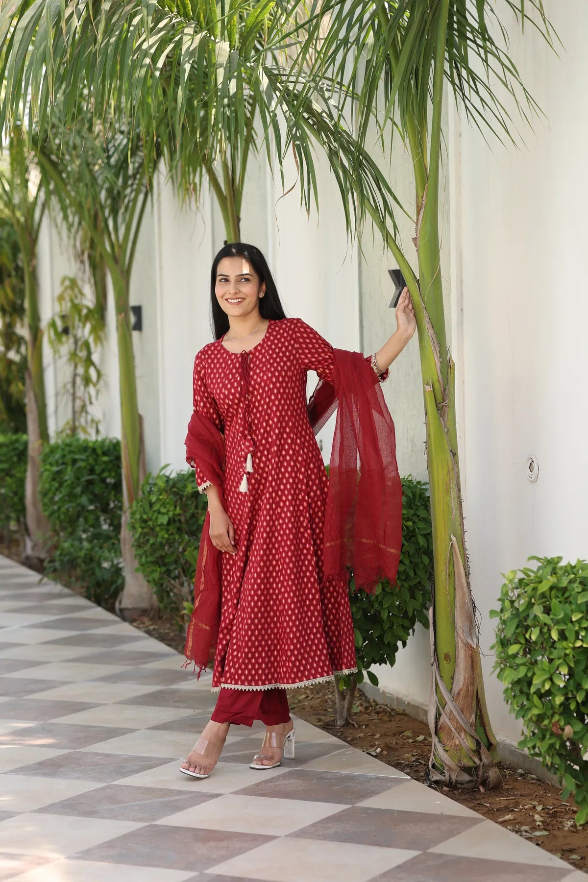 Gulnaar Anarkali Suit Set