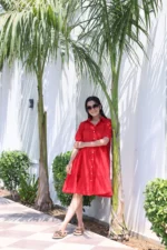 Red Riot Midi Dress