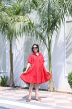 Red Riot Midi Dress - Image 3