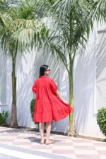 Red Riot Midi Dress - Image 5