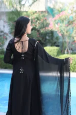 Black Tamsik Anarkali Suit Set - Image 4
