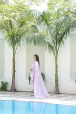 Lilac Floral Straight Suit Set - Image 5