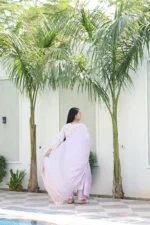 Lilac Floral Straight Suit Set - Image 3