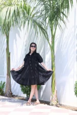 Black Riot Midi Dress - Image 3