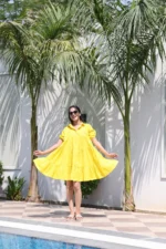 Yellow Riot Midi Dress